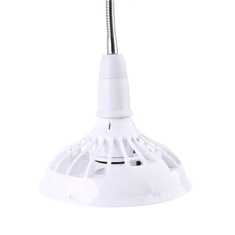 E27 Ceiling Fan with LED Light 5-Blade Modern Lamp 5.79inch Fan Lamp Adjustable Speed with E27 Lamp Head AC85V-265V, white fan light.