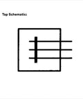 Tap schematic diagram illustrating electrical connections for No Sweat Wiring Heavy Duty Connectors For Pigtail Splicing 22 To 14 Awg Tin Plated Brass Moisture Resistant Zero Hassle Electrician Grade Blue Bulk Pack One Thousand Piece Set.