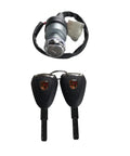 Ignition Starter Switch Assembly For 48V Golf Carts Replacement Fits Edison And Advanced EV Models And I20 I20U I20L I40 I40F I40L I60 I60F I60L I80 Plus Gorilla Rides G Series Venom D Series Unique Key Switch Two Position On Off with two keys