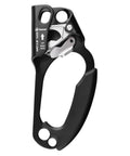 Right Hand Climbing Ascender For 8 To 13 Mm Rope, UIAA Certified Rope Clamp for Rock Climbing and Rescue, Black Aluminum