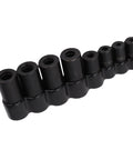 Get That 8-Piece Tap Socket Set Just Right For 1/4 And 3/8 Inch Drive Adapter Tools With Storage Rack To Fix Threads Like A Boss On Hard To Reach Spots Perfect Alloy Kit black alloy tap socket set