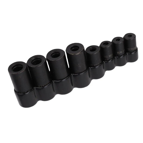 Get That 8-Piece Tap Socket Set Just Right For 1/4 And 3/8 Inch Drive Adapter Tools With Storage Rack To Fix Threads Like A Boss On Hard To Reach Spots Perfect Alloy Kit black alloy tap socket set