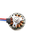 2750KV Mini 18mm Brushless Drone Motor for 2S-3S Batteries, 2mm Shaft, top view showcasing three-phase power design