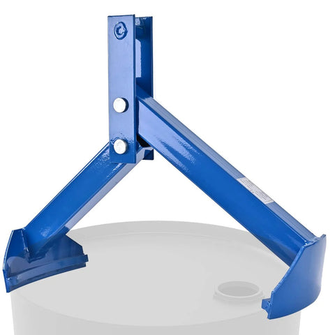 Amarite vertical drum lifter, blue all-steel frame for 55-gallon steel drums