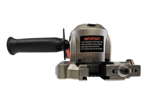 High Power Cordless Rebar Cutter With Battery Included For Easy DIY Metal Cutting And Construction Projects lightweight metal cutting tool with handle view.