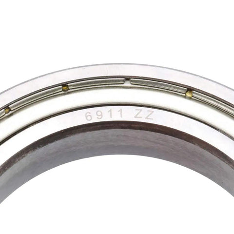 Close-up of a Five Pack Deep Groove Radial Ball Bearings 55 Mm Inner Diameter 80 Mm Outer Diameter 13 Mm Width With Double Metal Shield