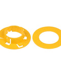 100-Pack Plastic Snap-In Cable Bushings For Wire Insulation And Protection From Abrasion On Metal Studs, Easy Clip-In Fit, Heat And Corrosion Resistant, Smooth Wire Pull-Through, No Tools Needed, yellow plastic ring bushings