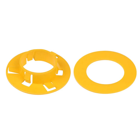100-Pack Plastic Snap-In Cable Bushings For Wire Insulation And Protection From Abrasion On Metal Studs, Easy Clip-In Fit, Heat And Corrosion Resistant, Smooth Wire Pull-Through, No Tools Needed, yellow plastic ring bushings