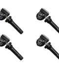 Rock Solid TPMS Tire Pressure Sensor For Chevrolet Bolt EV And Volt 2017 2020, Durable ABS, Four Units, Close-up View.