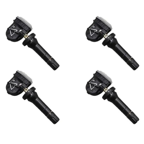 Rock Solid TPMS Tire Pressure Sensor For Chevrolet Bolt EV And Volt 2017 2020, Durable ABS, Four Units, Close-up View.