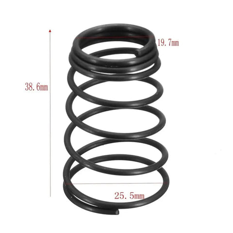 Heavy Duty Oil Drain Screw Plug Compatible With GY6 Scooter Dirt Bike Pit Quad ATV Engine 50cc 80cc 110cc 125cc 150cc Motorcycles Quick Fix For Your Daily Ride And Maintenance Needs, black spring 38.6mm x 25.5mm