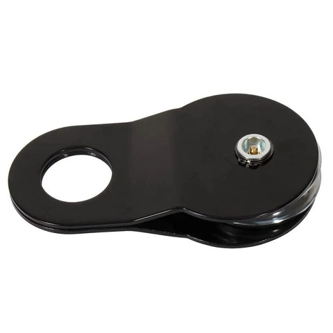 Heavy Duty Recovery Winch Snatch Block Pulley Set, 20,000 Pound Capacity, black steel pulley for 1/2 to 3/4 inch rope