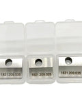 Replacement Knife Blade 1821.209.035 For ORT130 ORT260 Battery Powered Plastic Strapping Tool Delivers Sharp Clean Cuts And Fray Free Strapping For Pro Grade Results Every Time., three metal blades in clear cases