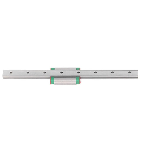 Compact Linear Rail Slide for Industrial Use With High Load Bearing Steel, Quiet Low Friction Movement, Interchangeable Carriage, Built Tough for Solar Equipment and Precision Positioning, silver rail with carriage