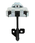 Front view of Transit Mk7 Rear Right Door Hinge Check Strap OEM 5146438 replacement for 2006-2013, metal construction