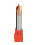 CNC Carbide Radius Corner Rounding End Mill Set 12mm Shank TiCN Coated shown in protective red holder