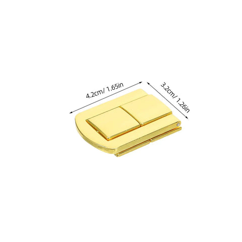 6 Piece Gold Tone Zinc Alloy Toggle Catch Latches For Wooden Boxes Storage And Jewelry Cases Heavy Duty Surface Mount Hardware Solutions, 4.2cm x 3.2cm