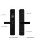 Top Shelf Smart Biometric Fingerprint Door Lock Featuring Wifi Remote Access And Companion Mobile App Integration For Quick Keyless Entry with touch keypad and fingerprint reader.