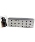 Industrial Grade Pneumatic Manifold 4V210 for 4V100 and 4V200 Series shown in packaging with aluminum block