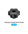 Heavy Duty Metal Clamping Handle Screw Knob With Star Shaped Grip M8 Thread 48mm Head Diameter 27mm Total Height Built Tough As Nails