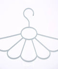 Fan Shaped Closet Rod Organizer For Ties Scarves And Hats Made From Sturdy Polypropylene in sky blue color.