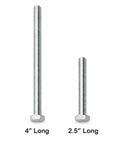 Through-Hole Headboard And Footboard Bolt Kit For Bed Rails - 2.5 Inch And 4 Inch Hardware For Wood Or Metal Frames