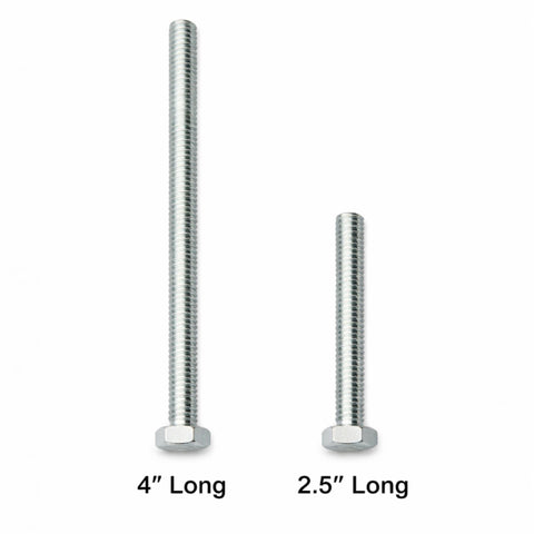 Through-Hole Headboard And Footboard Bolt Kit For Bed Rails - 2.5 Inch And 4 Inch Hardware For Wood Or Metal Frames