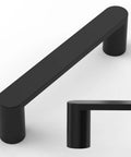 10 Pack Matte Black Kitchen Cabinet Pulls 3.75 Inch Hole Centers Modern Hardware For Cabinets Cupboards And Drawers Sleek Durable