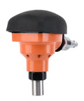 Ultra Lightweight Pneumatic Palm Nailer For Two And A Half To Three And A Half Inch Nails Ideal For Quick Framing And Trim Joist Hangers And Metal Connectors Under One Pound Smooth Driving Easy Reload Built Tough, side angle view