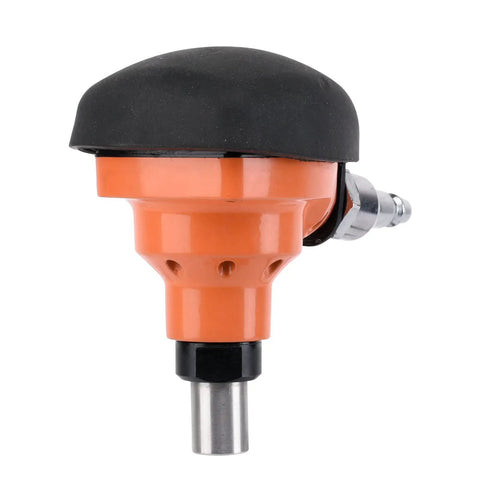 Ultra Lightweight Pneumatic Palm Nailer For Two And A Half To Three And A Half Inch Nails Ideal For Quick Framing And Trim Joist Hangers And Metal Connectors Under One Pound Smooth Driving Easy Reload Built Tough, side angle view