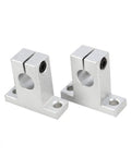 Rock Solid Linear Rail Shaft Support Brackets Kit 2 Pack Vertical Optical Axis Holders For Electronics Guide Rods Drive Shafts And Pillars Low Friction High Strength Stable Mounts aluminum SK12 mounts with side holes