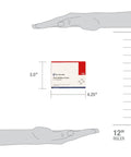Image of Grab And Go First Aid Burn Cream Packets 0.9 g Each Box Of 60, Quick Pain Relief for Minor Burns, with size dimensions.