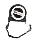 Saluaqui Digital Measuring Wheel High 9999 9M 9999 9FT Telescopic displayed with a tape measure gauge, measuring 5M x 19mm.