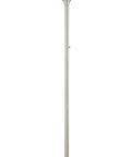 Tall LED Torchiere Floor Lamp 71 Inch With Hammered Glass Shades And Dimmable Bright Light, Brushed Nickel Finish, shown standing
