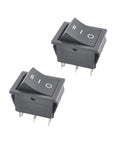 6 Pin Auto Reset Starter Switch For Gas Gens 8750 Starting Watts 7000 Running Watts 13 HP 420cc Electric Start 15 Amp 250 Volt, 20 Amp 125 Volt AC Compatible With Champion And Generac Models, black 3-position rocker switch