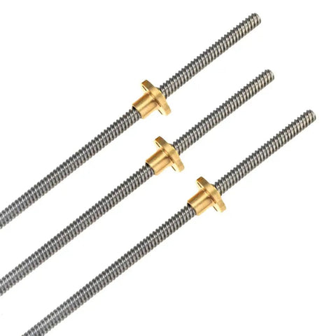 Top Shelf T16 Lead Screw With Copper Nut Knockout Build Slick Glide For Cnc Rigs And Linear Motion Systems Smooth Cruising Bar Rod 16 Mm Diameter Four Millimeter Pitch One Solid Piece