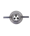 Straight Up Badass 8 Inch Three Jaw Self Centering Welding Chuck With Quick Release Turntable and Hella Sturdy Positioner System view from above.