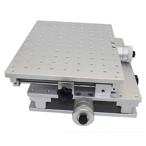 Slick 2 Axis Moving Table With Rock Solid Portable Cabinet Case For Laser Engraving And Welding Rigs Smooth XY Motion Platform compact 300x220mm design.