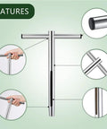 12 Inch Pro Grade Soil Sample Probe with T Handle showing stainless steel features and design highlights for easy soil testing.