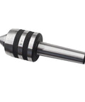 MT3 taper live center for CNC lathe; triple-bearing, hardened steel body with knurled collar