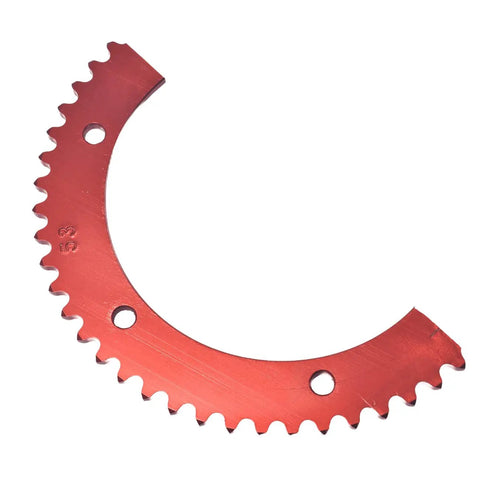 53 Tooth Split Aluminum Sprocket For 35 Chain Go Kart And Mini Bike Red Anodized Sprocket Durable Alloy Drive Gear
