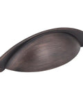 Premium Lyon Cabinet Pull With Brushed Oil Rubbed Bronze Finish Heavy Duty Pro Grade Drawer Handle, 3 inch size.