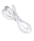 Rock Solid Heavy Duty Usb Data Sync Cord Compatible With Icy Dock Mb662Useb-2s, white USB cable with male connectors, 1 meter long.