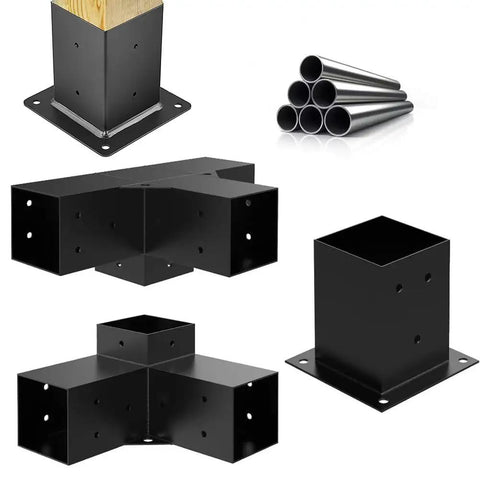 Heavy Duty DIY Pergola Bracket Kit With 3 Way Corner Brackets For Gazebo Projects Pro Grade Weather Resistant Hardware For Patio Backyard And Outdoor Living Built For Real World Tough Support And Easy Install