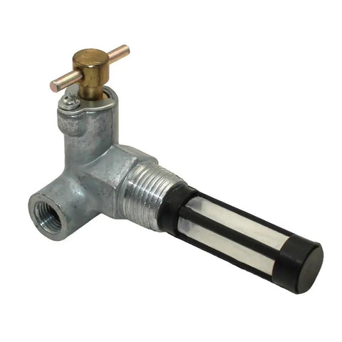 Ford Tractor Fuel Tap Shut Off Valve For 2600 3600 4100 4600 5600 6600 7600 Seven Eighths Inch 14 Pitch Fuel Line One Half Inch BSPT Inlet One Half Inch UNF Outlet Replacement Part brass fuel valve