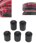 Get Your Ride Quiet Again With This 5 Pack Car Hood Stop Buffer Rubber Bumpers For Nissan Altima Models From 2019 To 2025 Featuring Premium Durable Rubber Pad Material That Totally Stops Annoying Chirp And Squeak Noises Caused By Loose Panels. 5 black rubber hood stoppers for Nissan Altima hood panel.