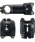Ultra Lightweight Carbon Fiber Bike Stem 31 8mm Clamp 60mm Length 6 Degree Rise Road And Mountain Bike Compatible Matte 3K Finish Hybrid Carbon And Aluminum Build Red And Black Color showing top and side views