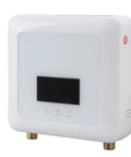 Zero Chill Instant Heat Mini Tankless Water Heater With A Sharp Digital Panel And Handy Remote That Pushes Hard 5500 Watts For Sinks And Small Spots Plug And Play Setup.