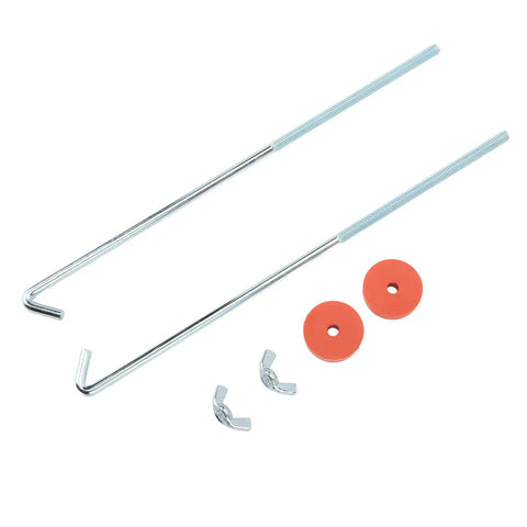 Universal Chrome Plated Battery Hold Down Kit With J Hook Bolts Washers And Nuts 10 Inch Bolt On Retaining Set for secure mounting