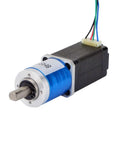 19 To 1 Planetary Gearbox Nema 8 Stepper Motor Geared with 0.095 Degree Step Angle, blue casing, 4-wire, for CNC and robotics